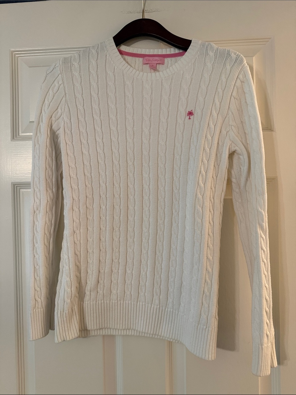 Lilly Pulitzer cotton cabled sweater medium